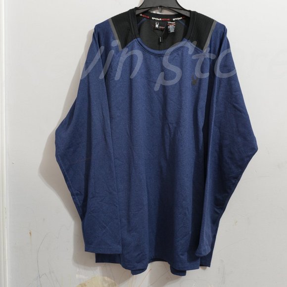 size XXL BLUE NWT‎ Spyder Men’s Active Long Sleeve Shirt - Picture 1 of 7